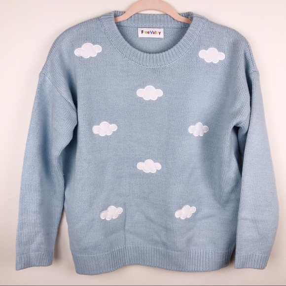 Free Valley Blue Cloud Sweater 